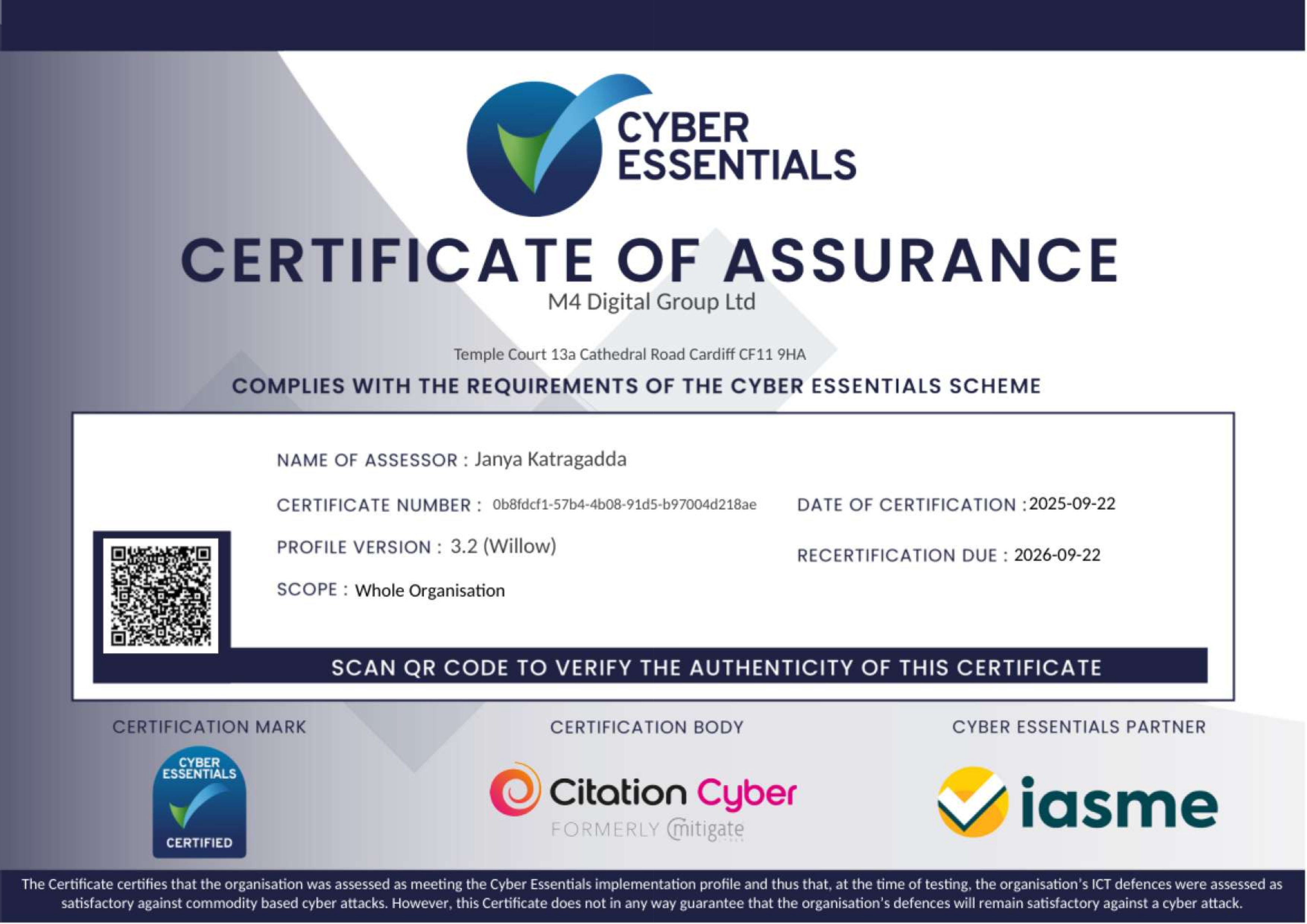 Cyber Essential Certification